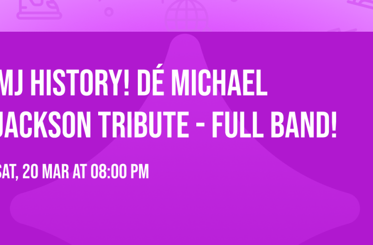 Tributeband speelt Michael Jackson's grootste hits op het podium van Huis van Eemnes in Laren