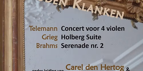 Gouden Klanken – Telemann, Grieg, Brahms — muziek in Laren