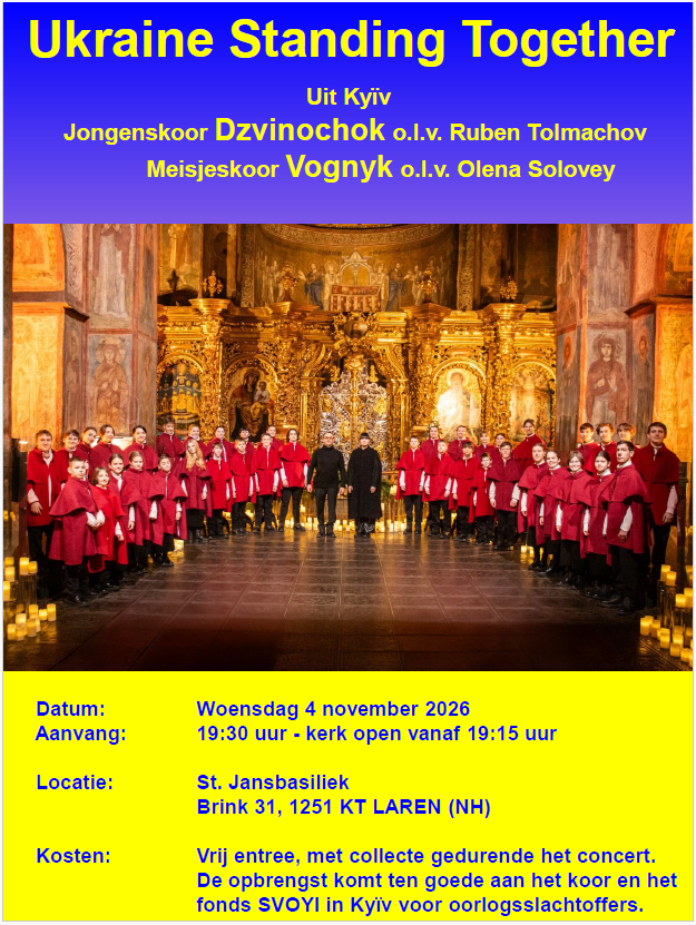 Concert Oekraïens koor